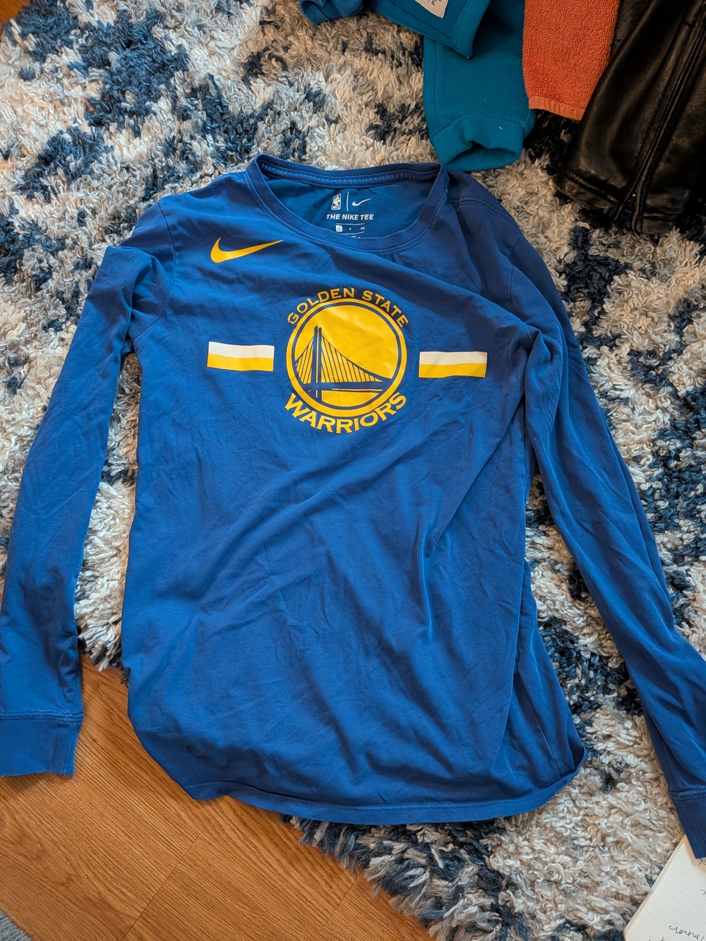 Nike Golden State Warriors Blue Long Sleeve Tee
